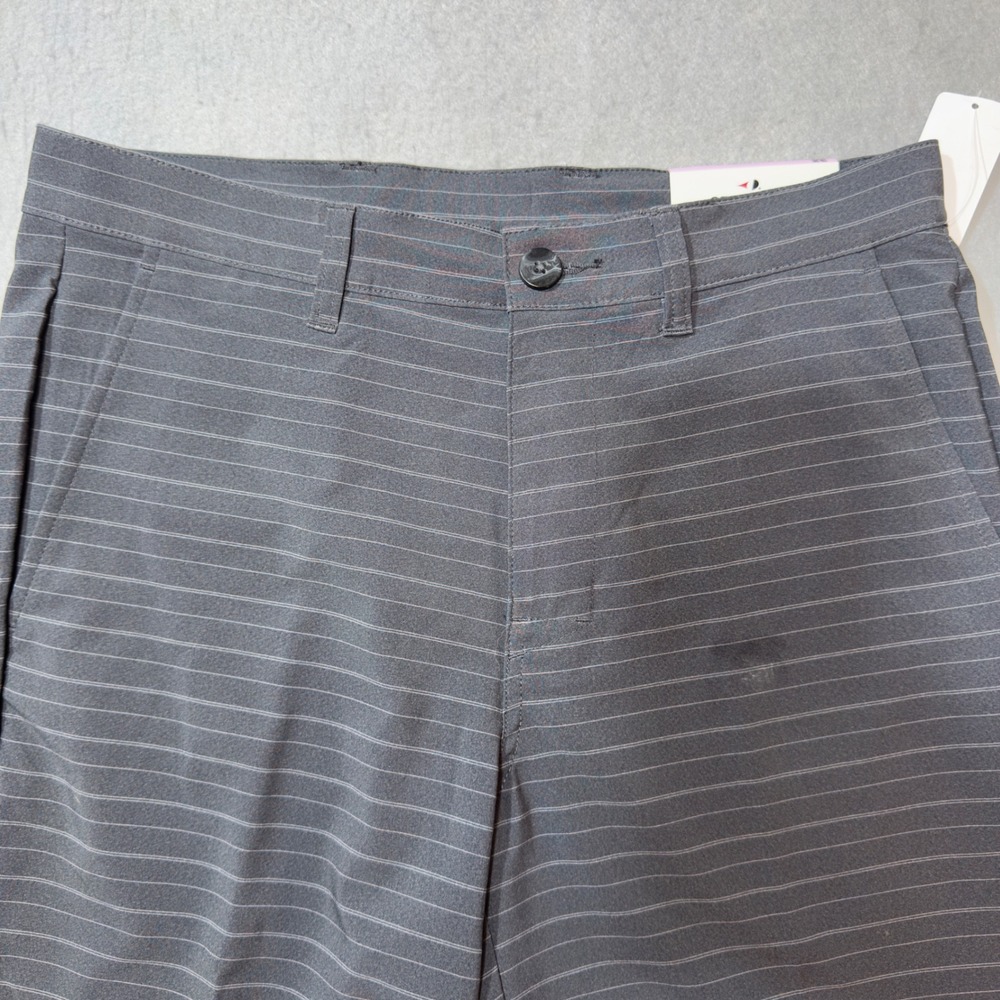 Grand Slam Golf Shorts Mens 32 Gray New Pinstripe 4-Way Stretch Performance NWT